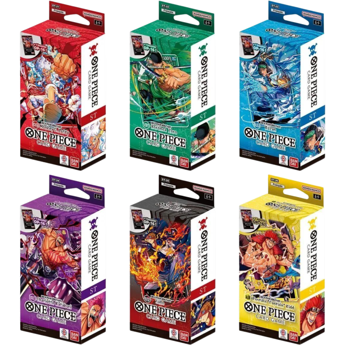 Bundle ST31-36 – Starter Decks – One Piece Card Game (ENG) - Grand Line Cards CH